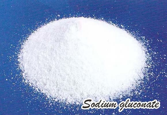 Concrete admixture white 98_ min technical sodium gluconate